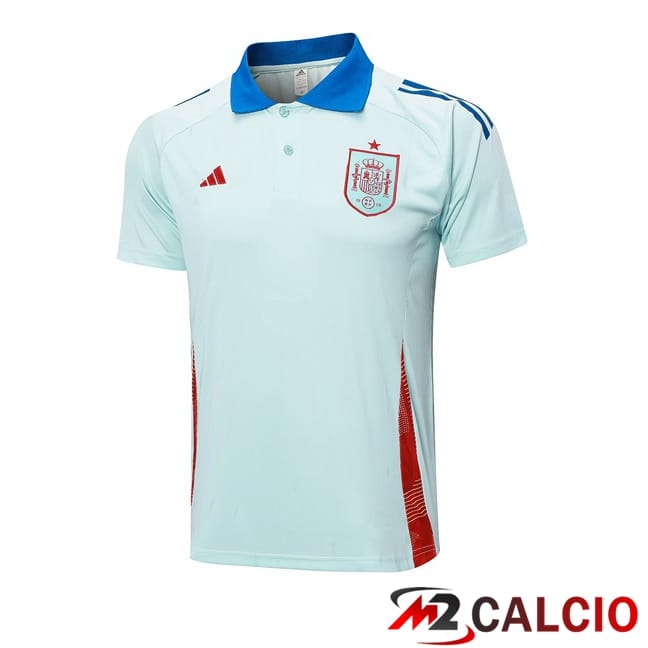 Maglia Polo Spagna Blu 2024/2025