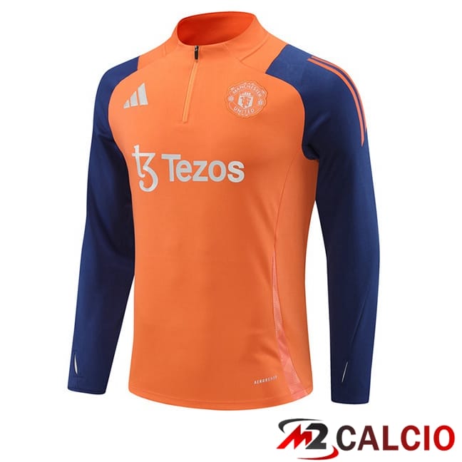 Felpa Allenamento Manchester United Arancia 2024/2025