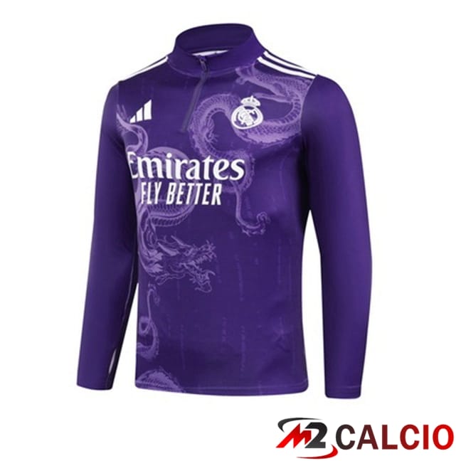Felpa Allenamento Real Madrid Viola 2024/2025