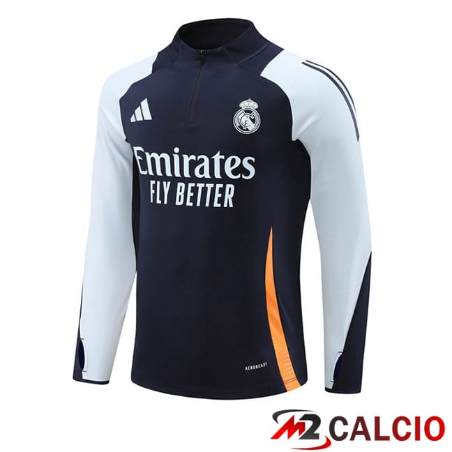 Felpa Allenamento Real Madrid Blu Reale 2024/2025