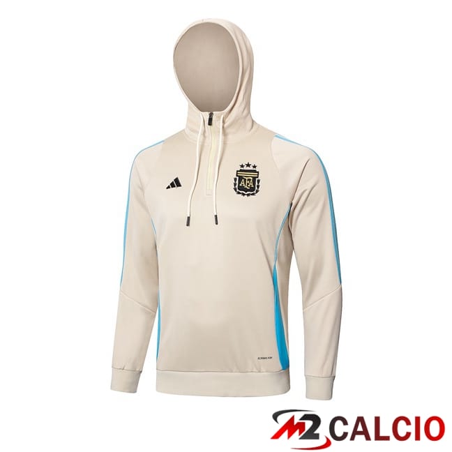 Felpa Con Cappuccio Argentina Giallo 2024/2025