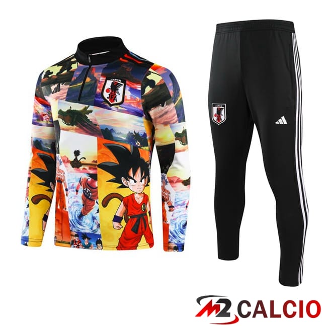 Insieme Tuta Calcio Giappone Giallo Nero 2024/2025