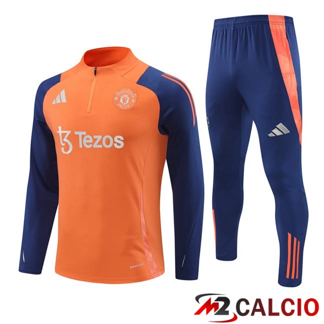Insieme Tuta Calcio Manchester United Arancia 2024/2025