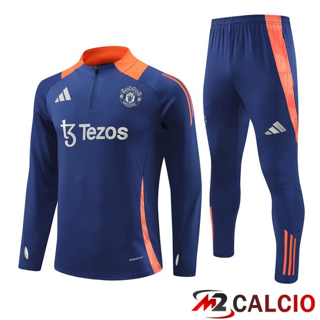 Insieme Tuta Calcio Manchester United Blu Reale 2024/2025