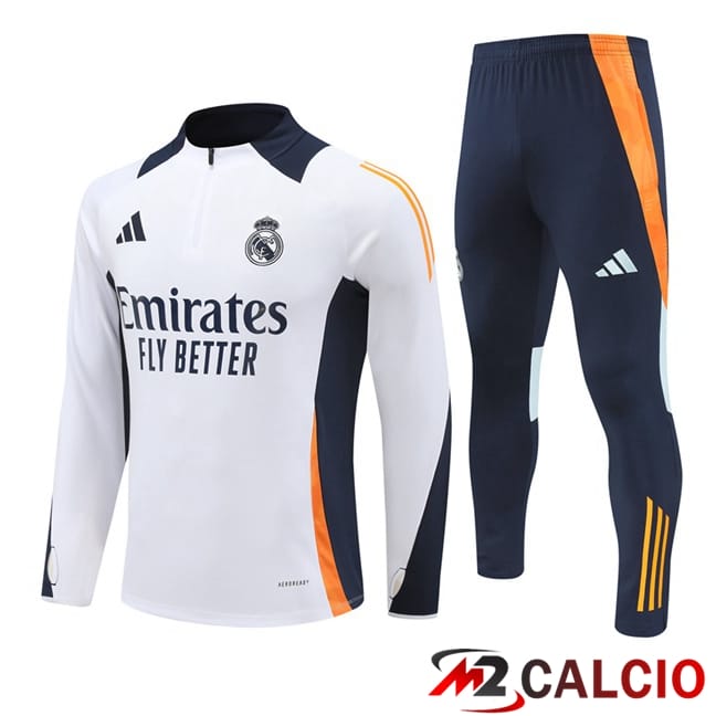 Insieme Tuta Calcio Real Madrid Bianco 2024/2025