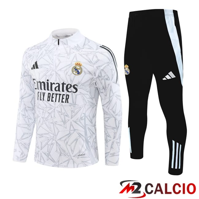Insieme Tuta Calcio Real Madrid Bianco 2024/2025