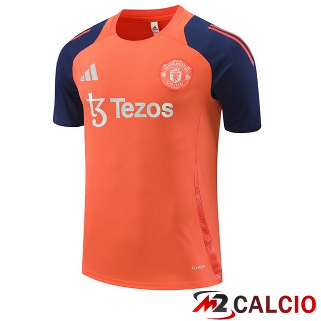 T Shirt Allenamento Manchester United Arancia 2024/2025