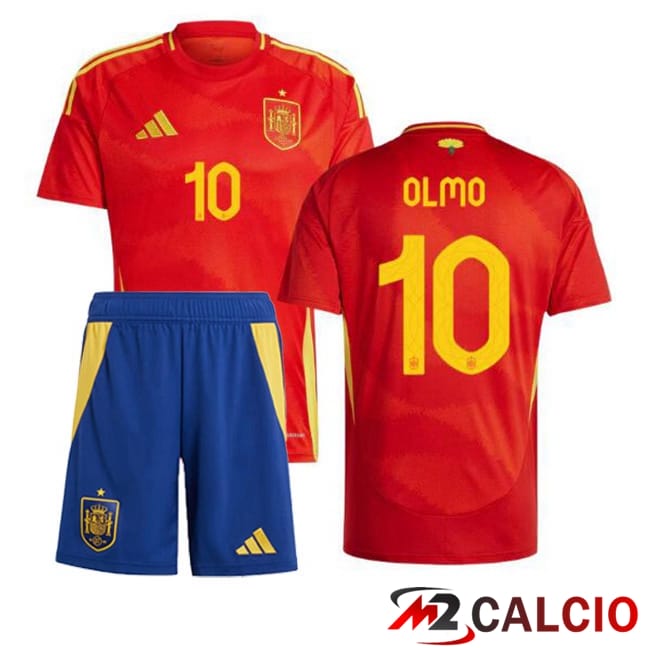 Maglia Nazionale Spagna (OLMO 10) Bambino Prima Rosso 2024/2025