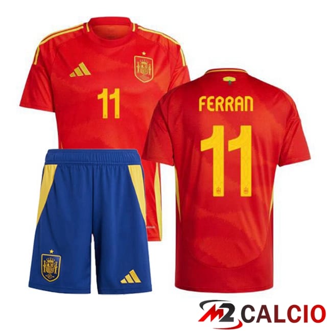 Maglia Nazionale Spagna (FERRAN 11) Bambino Prima Rosso 2024/2025