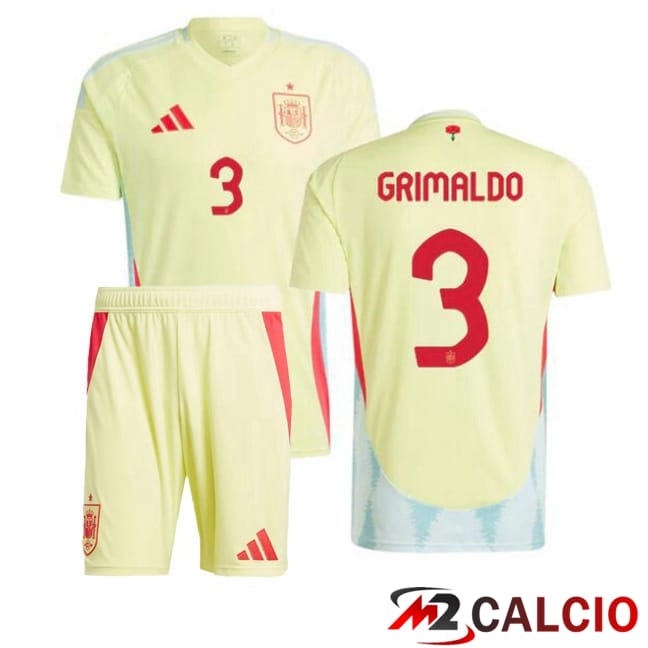 Maglia Nazionale Spagna (GRIMALDO 3) Bambino Seconda Giallo 2024/2025