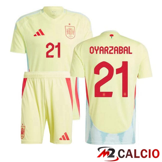 Maglia Nazionale Spagna (OYARZABAL 21) Bambino Seconda Giallo 2024/2025