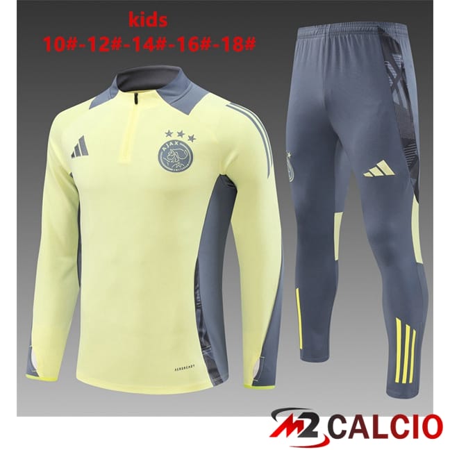 Insieme Tuta Calcio AFC Ajax Bambino Giallo 2024/2025
