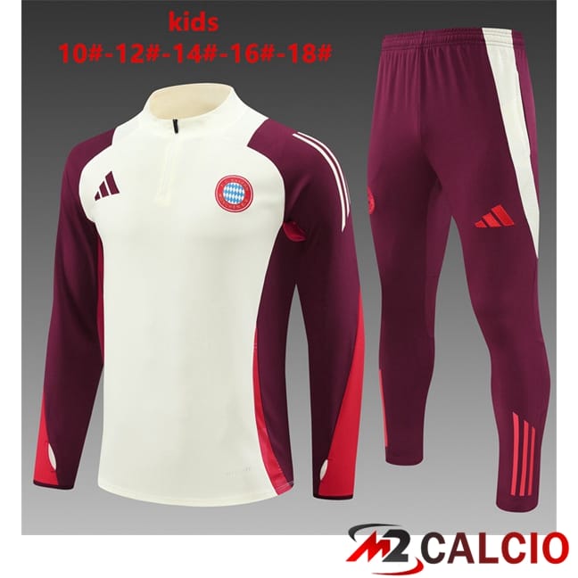 Insieme Tuta Calcio Bayern Monaco Bambino Arancia 2024/2025