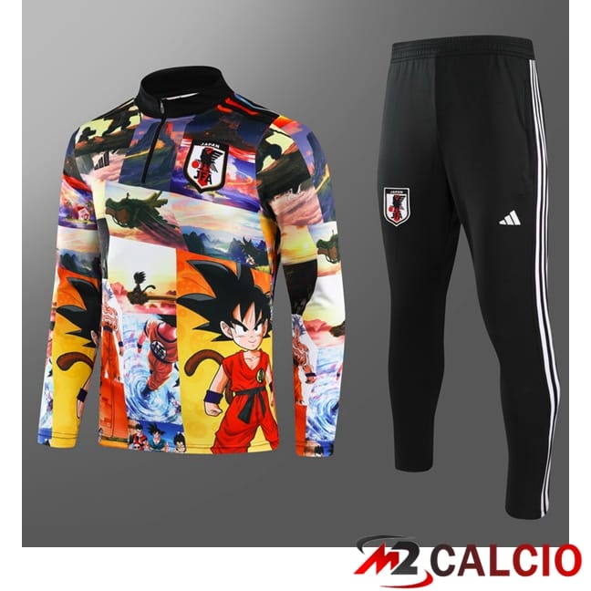 Insieme Tuta Calcio Giappone Bambino Giallo Nero 2024/2025