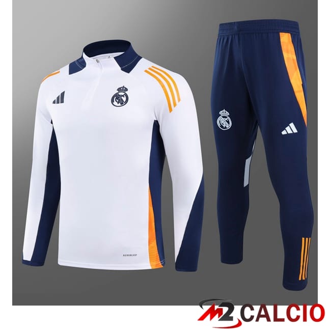 Insieme Tuta Calcio Real Madrid Bambino Bianco 2024/2025