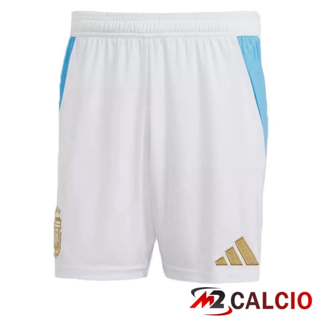 Pantaloncini Calcio Argentina Prima Bianco 2024/2025