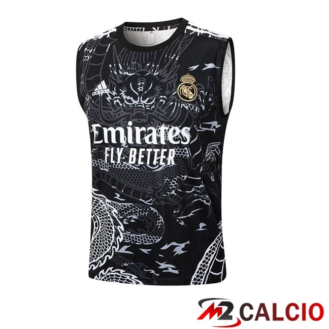 Canotta Allenamento Real Madrid Nero 2024/2025
