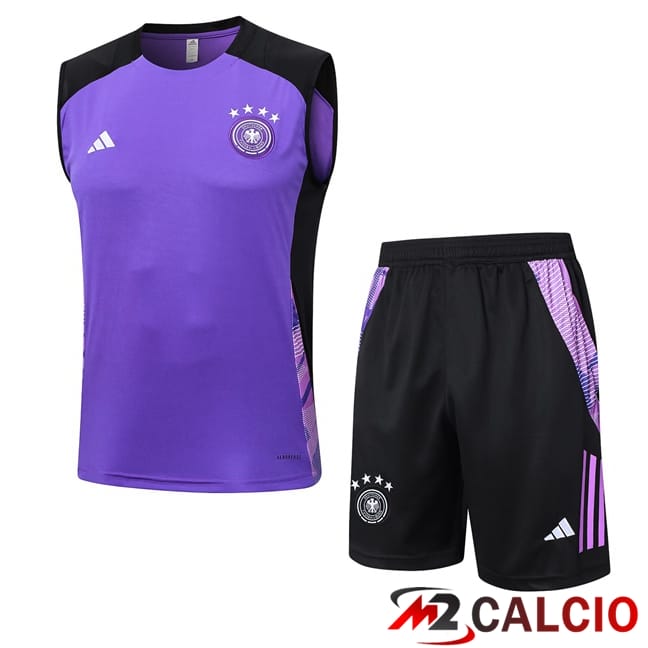 Canotta Allenamento Germania + Pantaloncini Viola 2024/2025