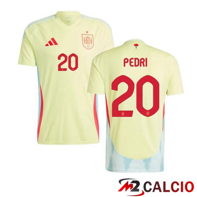 Maglia Nazionale Spagna (PEDRI 20) Seconda Giallo UEFA Euro 2024