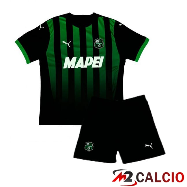 Maglie Calcio US Sassuolo Bambino Prima Verde Nero 2024/2025