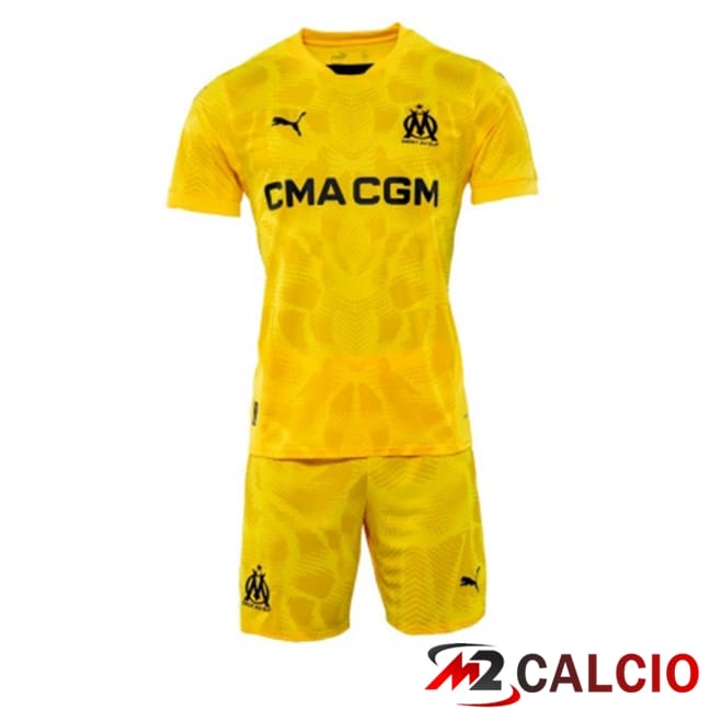 Maglie Calcio Marsiglia OM Bambino Portiere Giallo 2024/2025