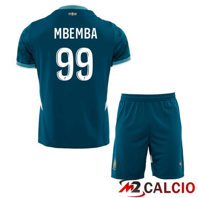 Maglie Calcio Marsiglia OM (MBEMBA 99) Bambino Seconda Blu 2024/2025