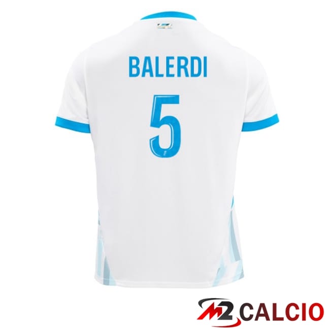 Maglie Calcio Marsiglia OM (BALERDI 5) Prima Bianco 2024/2025