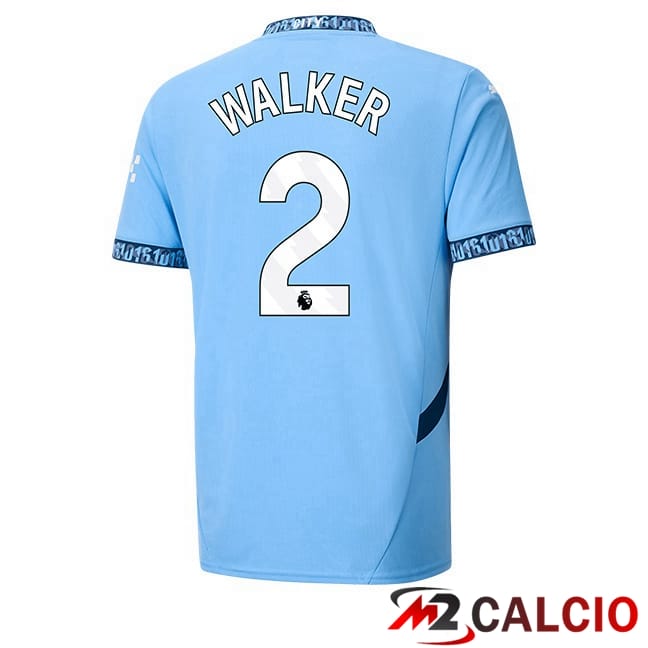Maglie Calcio Manchester City (Kyle Walker 2) Prima Blu 2024/2025