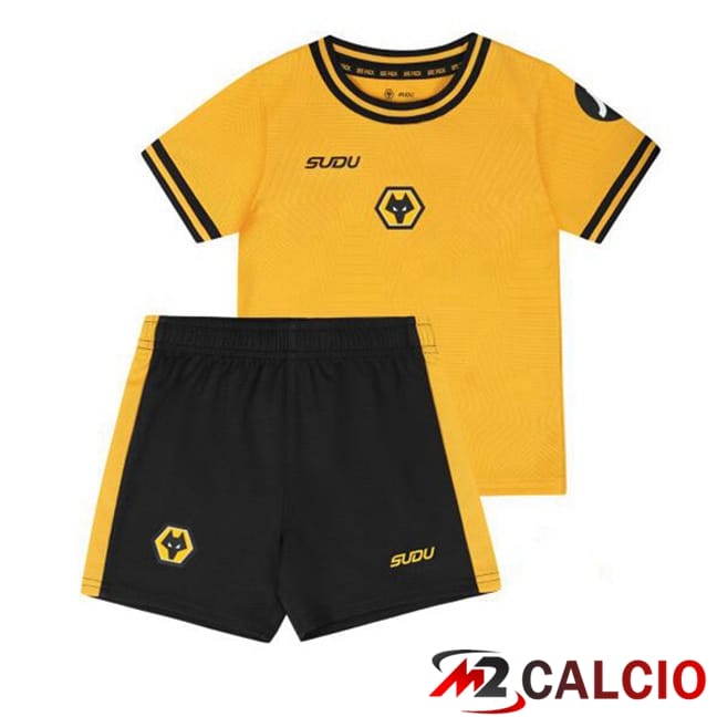Maglie Calcio Wolves Bambino Prima Giallo 2024/2025
