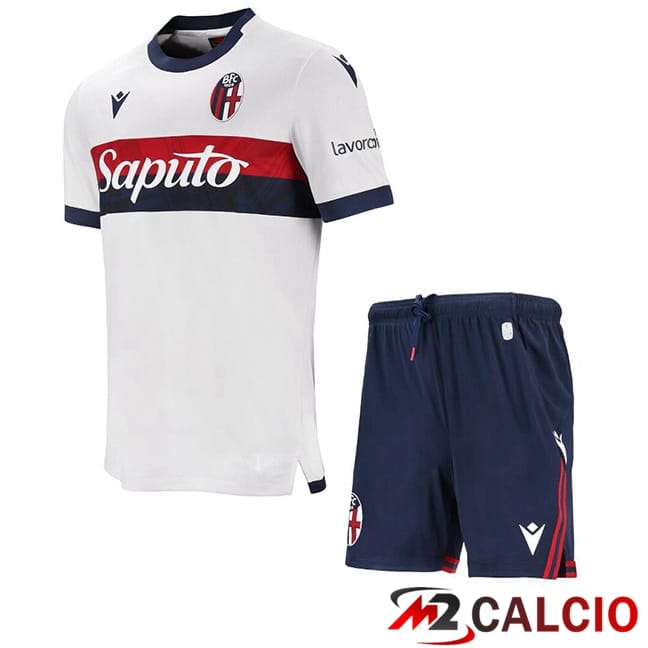 Maglie Calcio Bologna Bambino Seconda Bianco 2024/2025