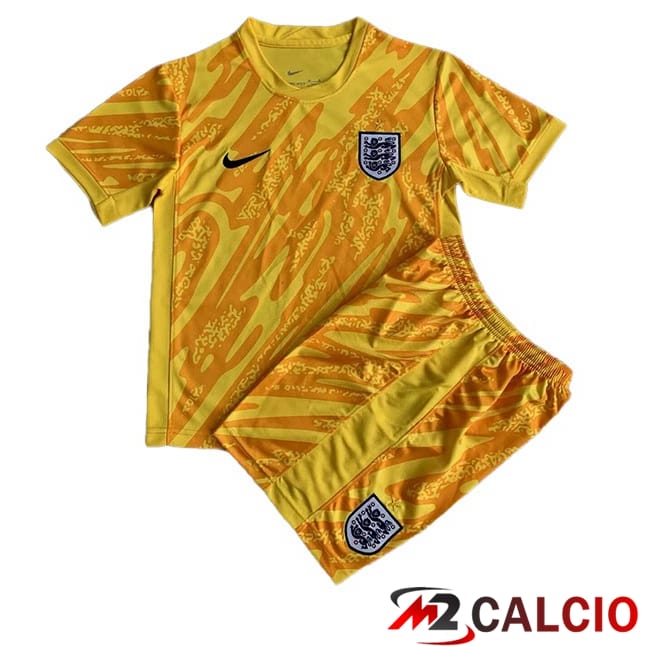 Maglia Nazionale Inghilterra Bambino Portiere Giallo 2024/2025