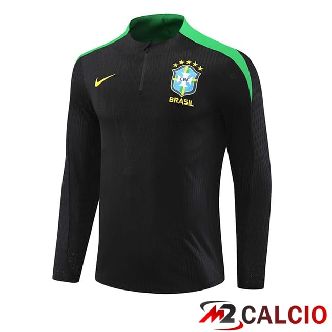 Felpa Allenamento Brasile Nero 2024/2025