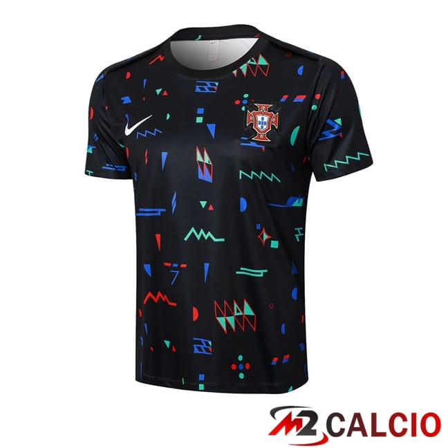T Shirt Allenamento Portogallo Nero 2024/2025