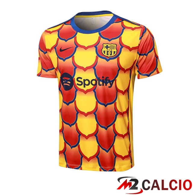 T Shirt Allenamento FC Barcellona Giallo 2024/2025