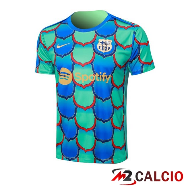 T Shirt Allenamento FC Barcellona Verde 2024/2025