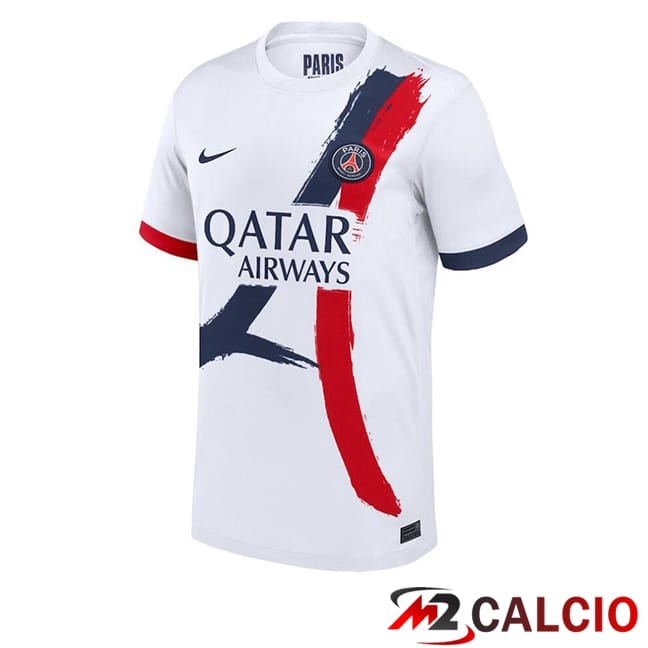 Maglie Calcio Paris PSG Seconda Bianco 2024/2025