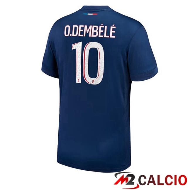 Maglie Calcio Paris PSG (O.Dembélé 10) Prima Blu Reale 2024/2025