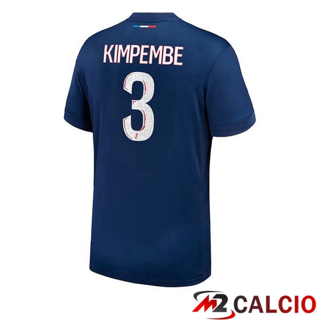 Maglie Calcio Paris PSG (Kimpembe 3) Prima Blu Reale 2024/2025