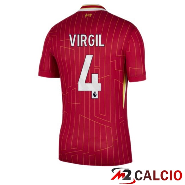 Maglie Calcio FC Liverpool (VIRGIL 4) Prima Rosso 2024/2025
