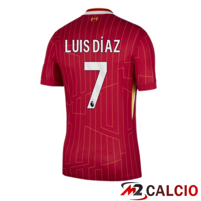 Maglie Calcio FC Liverpool (LUIS DÍAZ 7) Prima Rosso 2024/2025