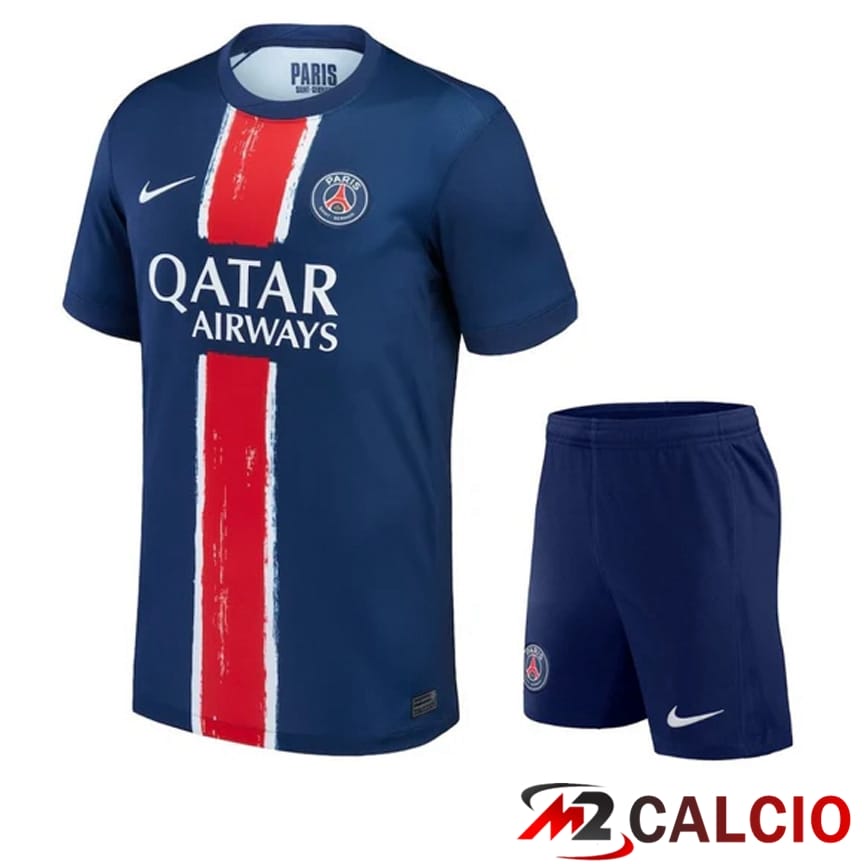 Insieme Maglie Calcio Paris PSG Prima + Pantaloncini 2024/2025