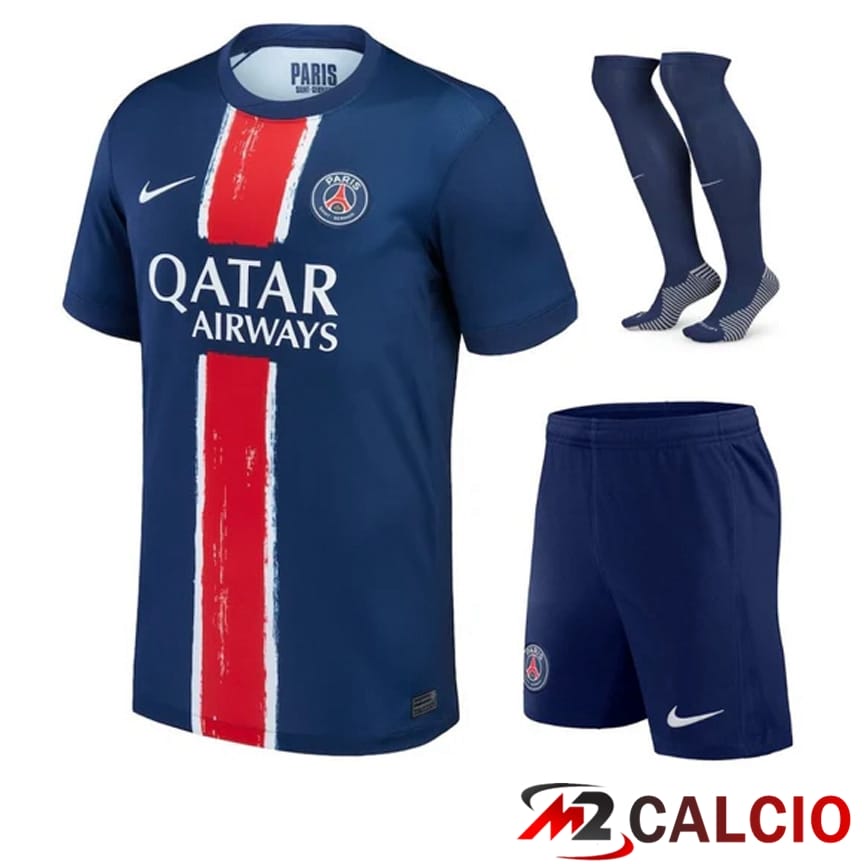 Insieme Maglie Calcio Paris PSG Seconda (Pantaloncini + Calzini) 2024/2025