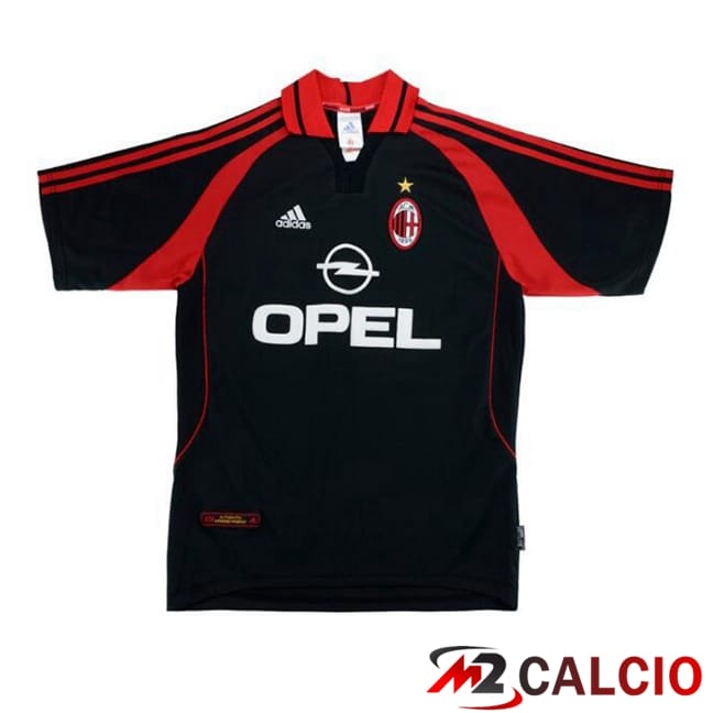 Maglie Calcio AC Milan Retro Terza Nero 2000-2001