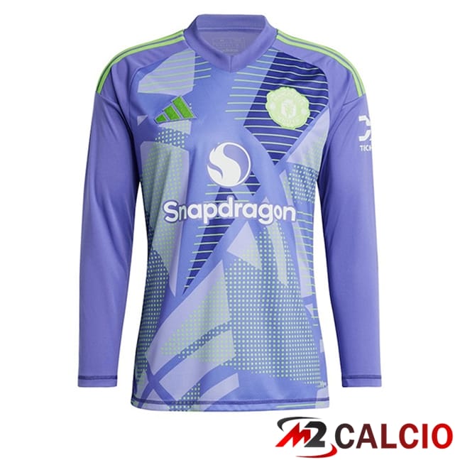 Maglie Calcio Manchester United Portiere Manica Lunga Viola 2024/2025