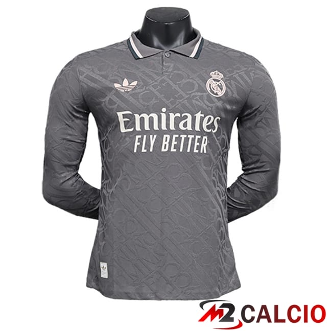 Maglie Calcio Real Madrid Manica Lunga Terza 2024/2025