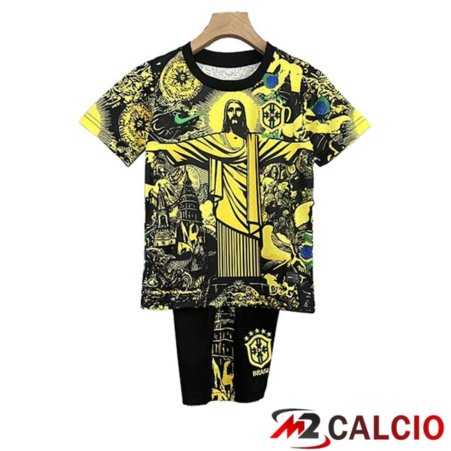 Maglie Calcio Brasile Bambino Edizione Speciale Giallo 2024/2025