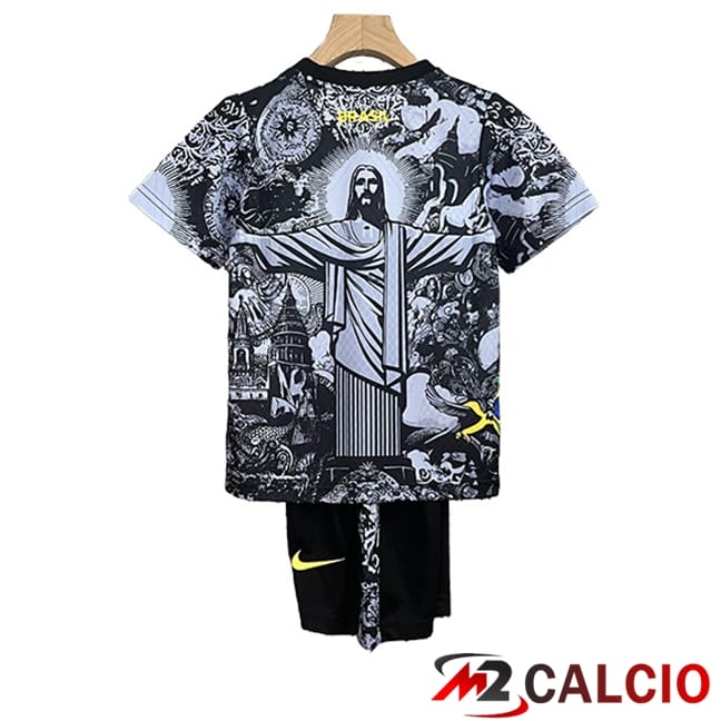Maglie Calcio Brasile Bambino Edizione Speciale Nero 2024/2025