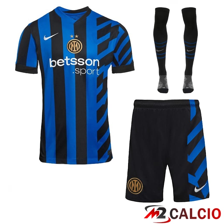 Insieme Maglie Inter Milan Prima (Pantaloncini + Calzini) 2024/2025