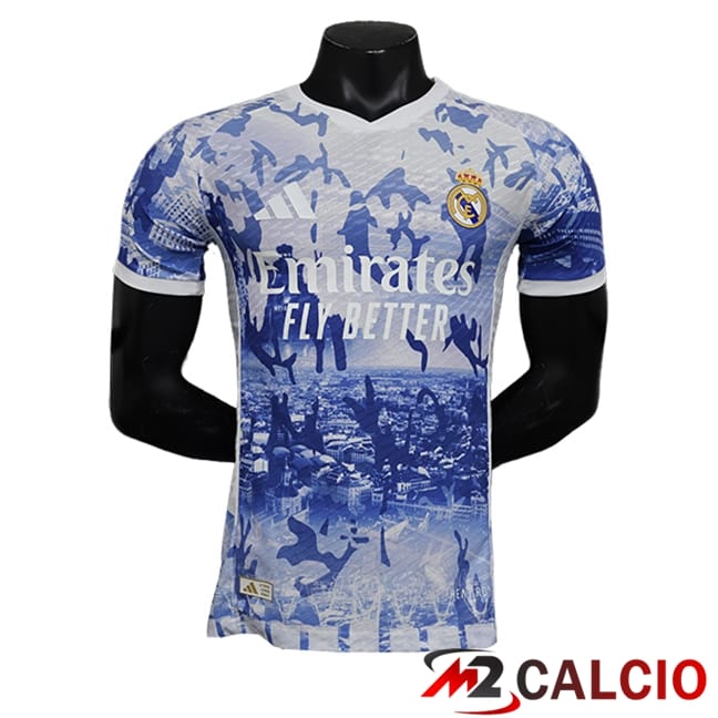 Maglie Calcio Real Madrid Edizione Speciale Blu/Bianco 2024/2025