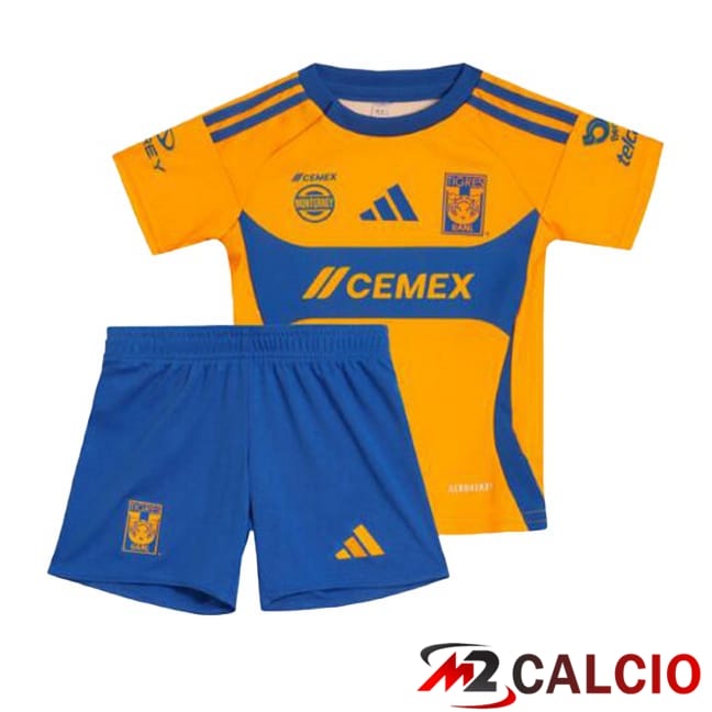 Maglie Calcio Tigres UANL Bambino Prima Giallo 2024/2025